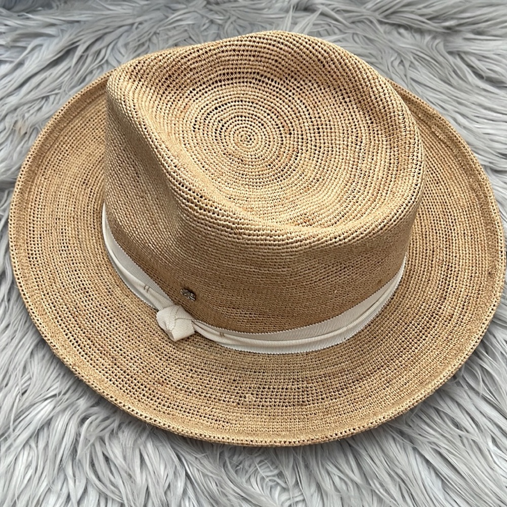 Flora Bella‎ Raffia Fedora - Davis - Crochet